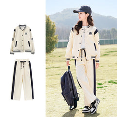 RM090424-17 بدلة ماركة بناتي سبورت قطن قطعتين ( جكيت + بنطلون )