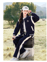 RM090424-17 بدلة ماركة بناتي سبورت قطن قطعتين ( جكيت + بنطلون )