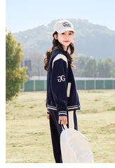 RM090424-17 بدلة ماركة بناتي سبورت قطن قطعتين ( جكيت + بنطلون )