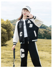 RM090424-18 طقم رياضة بناتي قطني قطعتين ( جكيت + بنطلون )