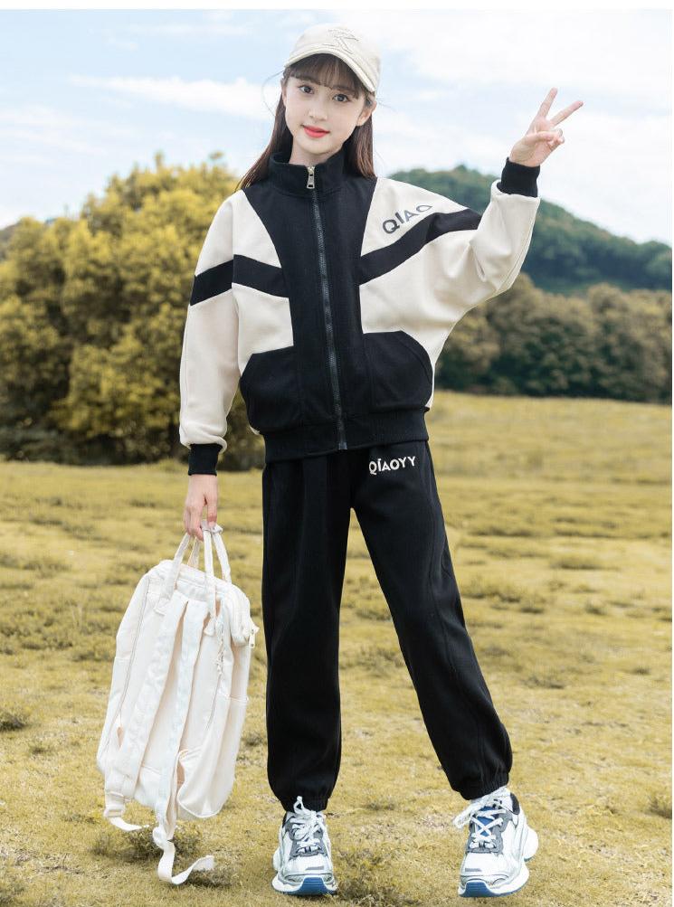 RM090424-19 بدلة سبورت قطعتين ( جكيت + بنطلون )