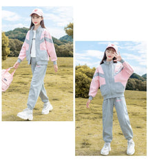 RM090424-19 بدلة سبورت قطعتين ( جكيت + بنطلون )