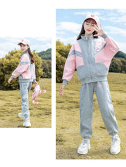 RM090424-19 بدلة سبورت قطعتين ( جكيت + بنطلون )