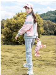 RM090424-19 بدلة سبورت قطعتين ( جكيت + بنطلون )