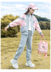 RM090424-19 بدلة سبورت قطعتين ( جكيت + بنطلون )