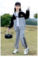 RM090424-21 بدلة بناتي رياضية سبورت قطن جودة ممتازة قطعتين ( جكيت + بنطلون)