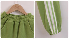 RM090424-21 بدلة بناتي رياضية سبورت قطن جودة ممتازة قطعتين ( جكيت + بنطلون)