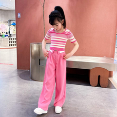 RM171223-10 طقم بناتي قطعتين ( بلوزة + بنطلون)