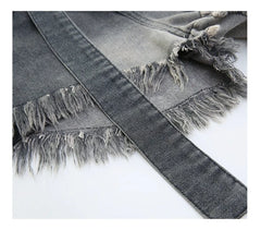 RM171223-11 طقم شورت ( بلوزة قطنية + بنطلون شورت جينز + اكسسوار البنطلون جينز)