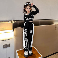 RM171223-15 طقم سبورت قطني ربيعي خريفي ( بلوزة + بنطلون )