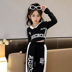 RM171223-15 طقم سبورت قطني ربيعي خريفي ( بلوزة + بنطلون )