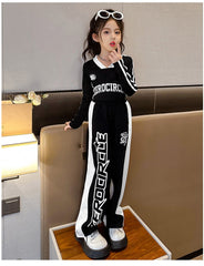 RM171223-15 طقم سبورت قطني ربيعي خريفي ( بلوزة + بنطلون )