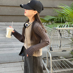 RM171223-22 طقم بناتي شتوي قطعتين ( بلوزة صوف + بنطلون جينز مبطن فرو )