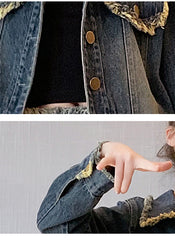 RM171223-25 طقم جينز قطعتين ( جكيت + بنطلون)