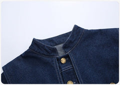 RM171223-6 طقم جينز بناتي قطعتين ( جكيت + بنطلون )
