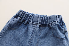 RM231223-10 طقم بناتي 3 قطع ( بلوزة + جكيت + بنطلون جينز)