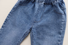 RM231223-10 طقم بناتي 3 قطع ( بلوزة + جكيت + بنطلون جينز)