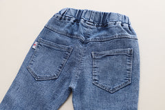 RM231223-10 طقم بناتي 3 قطع ( بلوزة + جكيت + بنطلون جينز)