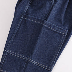 RM231223-1 طقم جينز قطعتين ( بلوزة قطنية + شورت)