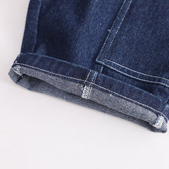 RM231223-1 طقم جينز قطعتين ( بلوزة قطنية + شورت)