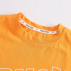 RM231223-1 طقم جينز قطعتين ( بلوزة قطنية + شورت)