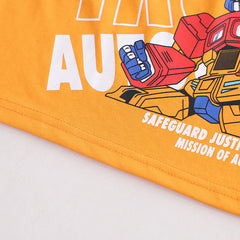 RM231223-1 طقم جينز قطعتين ( بلوزة قطنية + شورت)