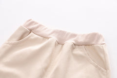 RM231223-22 طقم بناتي قطعتين ( بلوزة قطنية + بنطلون كتان ناعم)