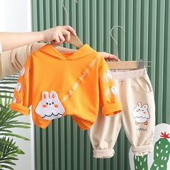 RM231223-22 طقم بناتي قطعتين ( بلوزة قطنية + بنطلون كتان ناعم)