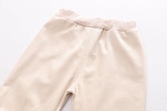 RM231223-22 طقم بناتي قطعتين ( بلوزة قطنية + بنطلون كتان ناعم)