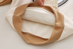 RM231223-23 طقم ديزني ارنوب ( بلوزة مطرزة مع طاقية + بنطلون)