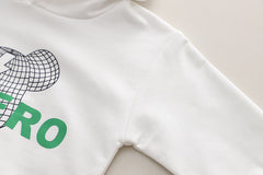 RM231223-25 طقم ولادي 3 قطع ( بلوزة قطعني + جكيت جينز مع دبدوب + بنطلون كتان)