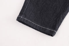 RM231223-26 طقم ولادي مميز بجي 3 قطع ( بنطلون جينز ناعم+ بلوزة قطنية + جكيت كتان ناعم)