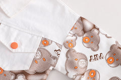 RM231223-26 طقم ولادي مميز بجي 3 قطع ( بنطلون جينز ناعم+ بلوزة قطنية + جكيت كتان ناعم)