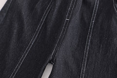 RM231223-26 طقم ولادي مميز بجي 3 قطع ( بنطلون جينز ناعم+ بلوزة قطنية + جكيت كتان ناعم)