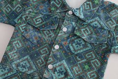 RM231223-29 طقم ولادي 3 قطع ( بلوزة + جكيت + بنطلون جينز)