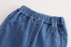 RM231223-29 طقم ولادي 3 قطع ( بلوزة + جكيت + بنطلون جينز)