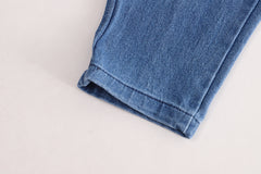 RM231223-29 طقم ولادي 3 قطع ( بلوزة + جكيت + بنطلون جينز)