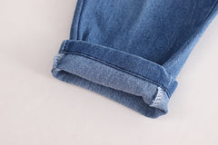 RM231223-29 طقم ولادي 3 قطع ( بلوزة + جكيت + بنطلون جينز)