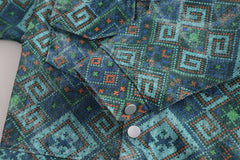 RM231223-29 طقم ولادي 3 قطع ( بلوزة + جكيت + بنطلون جينز)