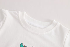 RM231223-29 طقم ولادي 3 قطع ( بلوزة + جكيت + بنطلون جينز)