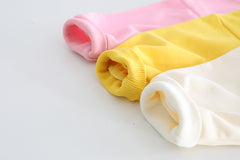 RM231223-31 طقم بناتي مورد ثري دي ( بلوزة قطنية + بنطلون جينز )