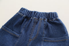 RM231223-35 طقم ولادي 3 قطع ( جكيت + بلوزة قطنية+ بنطلون جينز)