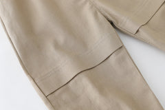 RM231223-3 طقم ولادي 3 قطع ( بلوزة + قميص كروهات + بنطلون كتان)