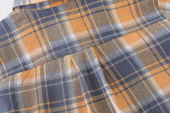 RM231223-3 طقم ولادي 3 قطع ( بلوزة + قميص كروهات + بنطلون كتان)