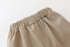 RM231223-3 طقم ولادي 3 قطع ( بلوزة + قميص كروهات + بنطلون كتان)