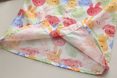 RM231223-40 طقم بناتي قطعتين ( افرهول جينز + قميص )