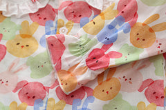 RM231223-40 طقم بناتي قطعتين ( افرهول جينز + قميص )