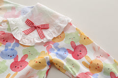 RM231223-40 طقم بناتي قطعتين ( افرهول جينز + قميص )