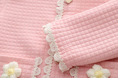 RM231223-41 طقم بناتي 3 قطع ( بلوزة قطنية + جكيت + بنطلون جينز)