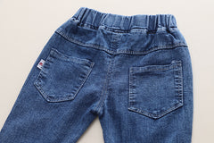 RM231223-41 طقم بناتي 3 قطع ( بلوزة قطنية + جكيت + بنطلون جينز)